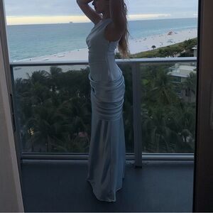 Babyboo Elegant Blue Evening Dress